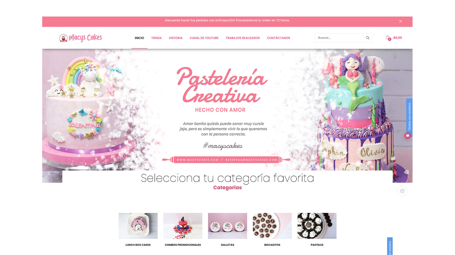 Desarrollo de Tienda Online.