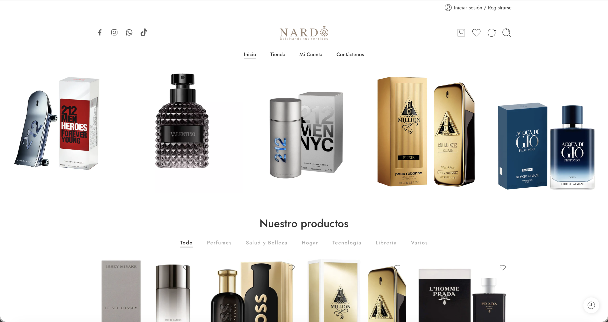 Desarrollo de Tienda Online de Perfumes.